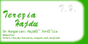 terezia hajdu business card